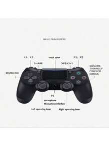PS4 Controller, PlayStation 4 6-Axis High Performance Dual Vibration, Motion Control, USB Charging Cable - 軍綠色 - 查看 5