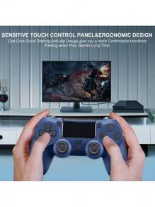 PS4 Controller, PlayStation 4 6-Axis High Performance Dual Vibration, Motion Control, USB Charging Cable - 軍綠色 - 查看 3
