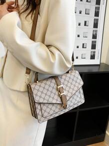 Fashion Pattern Handbag Pattern Old Flower Bag Double Layer Small Bag