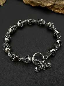 Vòng tay đầu lâu cổ điển mới, trang sức thời trang sáng tạo theo phong cách Punk châu Âu và Mỹ độc đáo dành cho nam giới - Nhiều màu - Xem 2