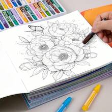 黄色动漫花仙子着色书 - 1 本 25 页独特页面，升级厚纸，减压着色书，提高创造力和注意力，非常适合圣诞节礼物 - 黃色可愛女孩 - 查看 3