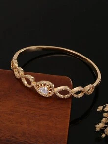 4 件套女士珠宝套装，奢华礼盒套装，配有时尚高端珠宝，适合送礼、求婚、节日礼物 - 黃色 - 查看 5