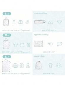 Large Packing Cubes For Travel-Extra Large Compression Packing Cube Luggage Organizers 6/7 Piece Set-Ultralight, Expandable/Compression Bags For Clothes By Combond Travel Gear - 11 Kết cấu hình giọt nước màu trắng - Xem 2