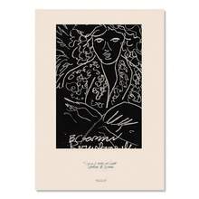 1 件抽象线条柠檬花瓶几何北欧海报墙壁艺术印刷帆布画墙画适用于客厅装饰无框架 - 彩色 - 查看 11