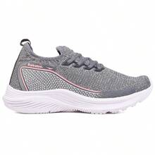 Women's Ultra Light And Soft Sneakers For Gym, Outdoor Hiking - XÁM/HỒNG - Xem 1