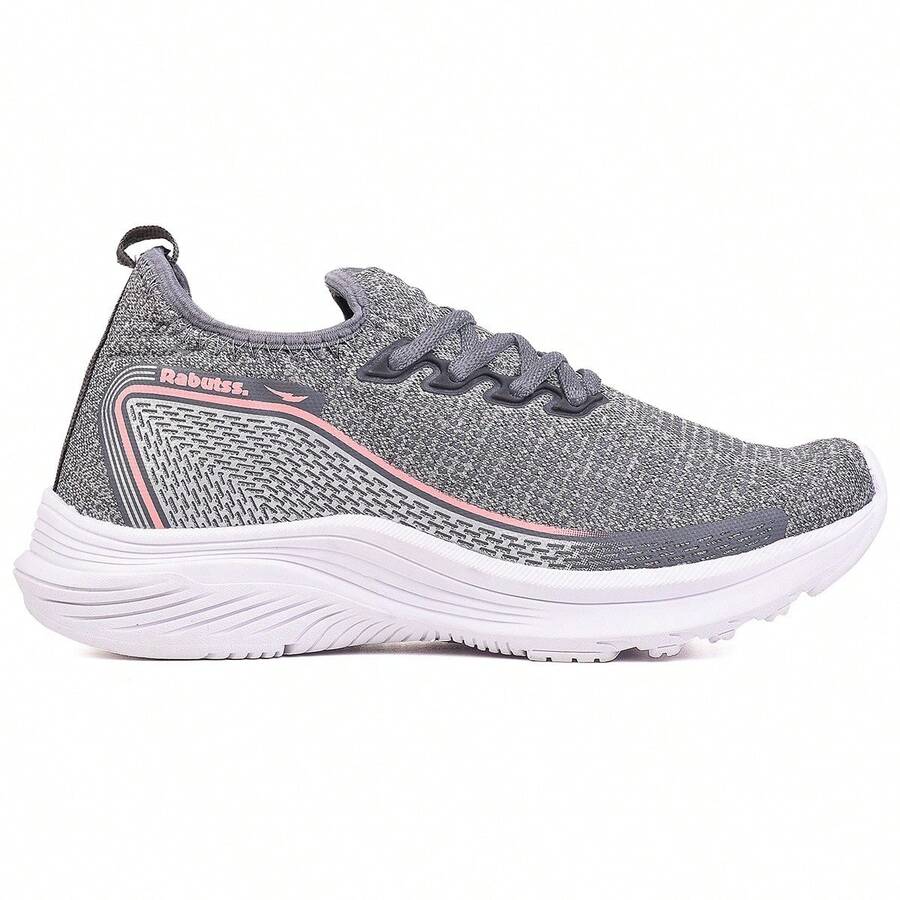 Women's Ultra Light And Soft Sneakers For Gym, Outdoor Hiking - XÁM/HỒNG - Xem 1