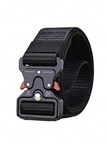 3/2/1pc New Men's Casual Nylon Belt Tactical Quick Release Buckle Outdoor Training Pants Belt Workwear Belt Summer, School