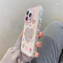 Mirror Elements Shockproof Fashion Phone Cases Fashion Mirror Heart Element Mirror Phone Case Can Be Used As A Makeup Mirror Compatible With Iphone 16/7/8/11/12/13/14/15/X/XR/Xs/Plus/Pro/Pro Max/SE2 Waterproof Shockproof Anti-Fall Anti-Scratch Birthday Gift Party - silver[0] - View 5