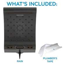 8.8" Evolution 5 Spray WaterSense Rain Shower Head - Oxygenics - Đỏ và trắng - Xem 7