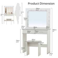 Vanities & Vanity Benches - White - View 2