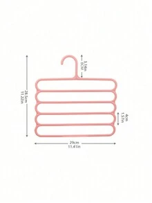 5 层塑料多功能裤架，用于衣柜收纳，收纳领带围巾和裤子，魔术裤架，多层衣架夹子收纳架，适合家庭使用，防缠结，节省空间，收纳，收纳 - 彩色 - 查看 10