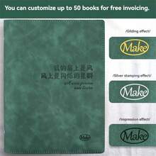 1 件装 简约大号工作笔记本 A4 笔记本 B5 商务会议笔记本 A5 - 彩色 - 查看 1