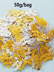 15g/30g/50g 亚克力钻石生日派对装饰纸屑，派对桌上撒纸屑，生日派对装饰，生日礼物装饰，生日派对纸屑 - 彩色 - 查看 26