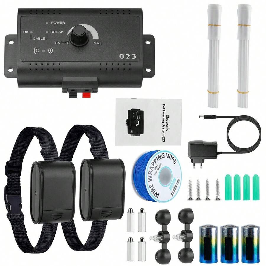 Wireless Electric Dog Fence Containment System Waterproof Shock Collar