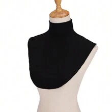 1 bucată ținută de modă musulmană cu guler înalt, cu guler fals detașabil de culoare solidă, accesoriu pentru femei