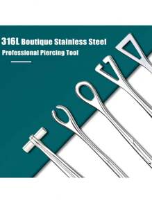 AVYRING 1 件装不锈钢穿刺钳针管夹镊子开合环球钳唇腹隔膜穿刺工具` - 彩色 - 查看 5