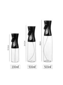 1 个 200/300/500ML 油喷雾器，连续喷雾瓶 - 塑料水雾喷雾器，油喷雾瓶家用厨房空气炸锅油喷雾瓶雾化食用油喷雾罐油喷雾瓶，拇指操作，高压，细雾，无味，便携 - 彩色 - 查看 6