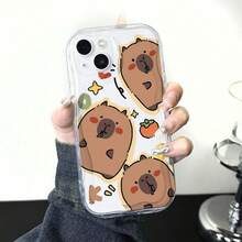 1 件 Kapybara 吃洋葱手机壳适用于 Iphone 15promax、IPhone 14plus、13/12/11pro 防震透明奶油色手机壳 - 無色 - 查看 8