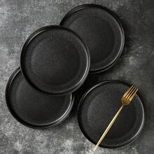 Bộ 4 đĩa gốm sứ phong cách Nhật Bản, có sẵn kích thước 8" và 10", bộ đồ ăn thanh lịch thích hợp cho bít tết, mì ống, đồ ăn nhẹ, dùng được trong lò vi sóng, máy rửa chén, dùng cho bếp gia đình, nhà hàng, khách sạn - Xem 11