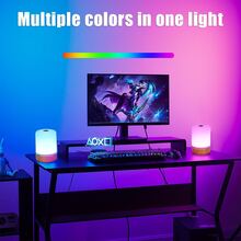 RGB 台灯，运动传感器床头灯，电池寿命长，适用于客厅、卧室、入口、浴室、婴儿房等场景 - 白色 - 查看 2