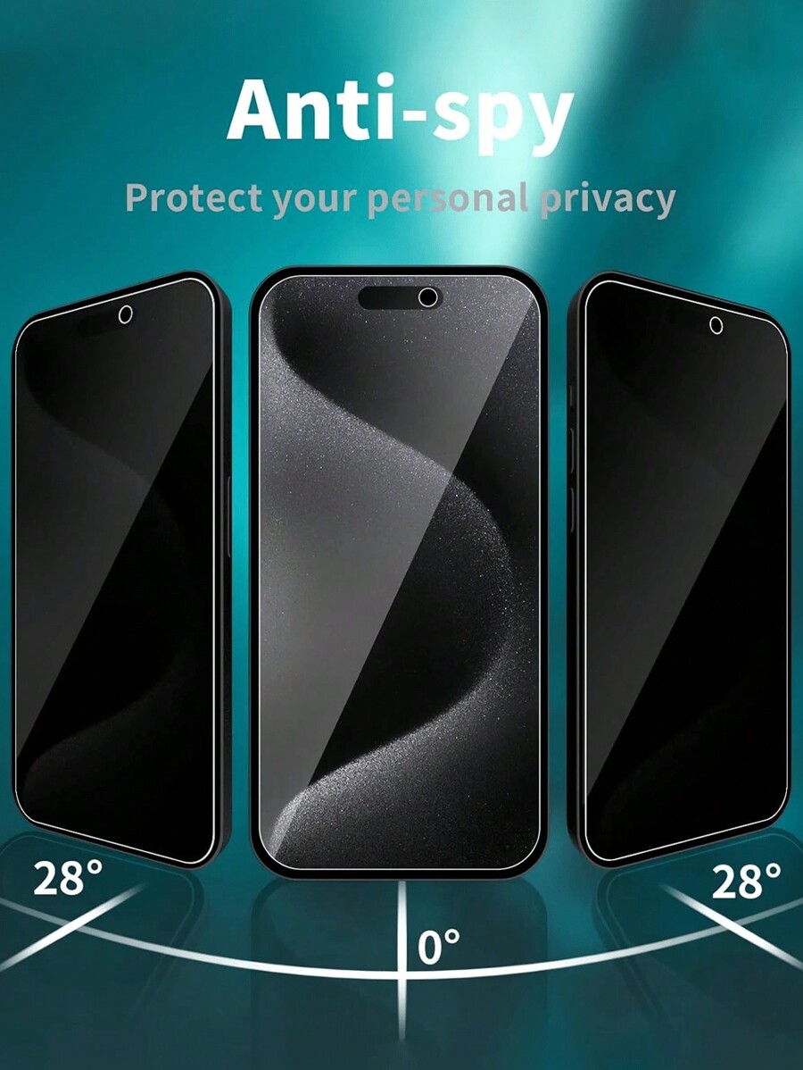 4 Packs Compatible With IPhone Privacy Screen Protector, AntiSpy