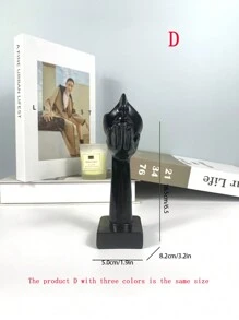 1 件树脂思想者面具 - 抽象个性化客厅装饰 | 男士房间装饰 | 咖啡桌和搁板装饰 | 斯多葛主义灵感 | 沉默是金的最佳礼物 - 彩色 - 查看 5