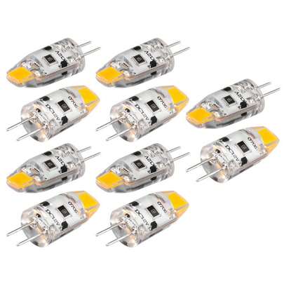 G4 LED Bulb 12V  COB LED G4 Bulb 1.5W 360 Beam Angle To Replace 15W Halogen Lamp (Warm White)
