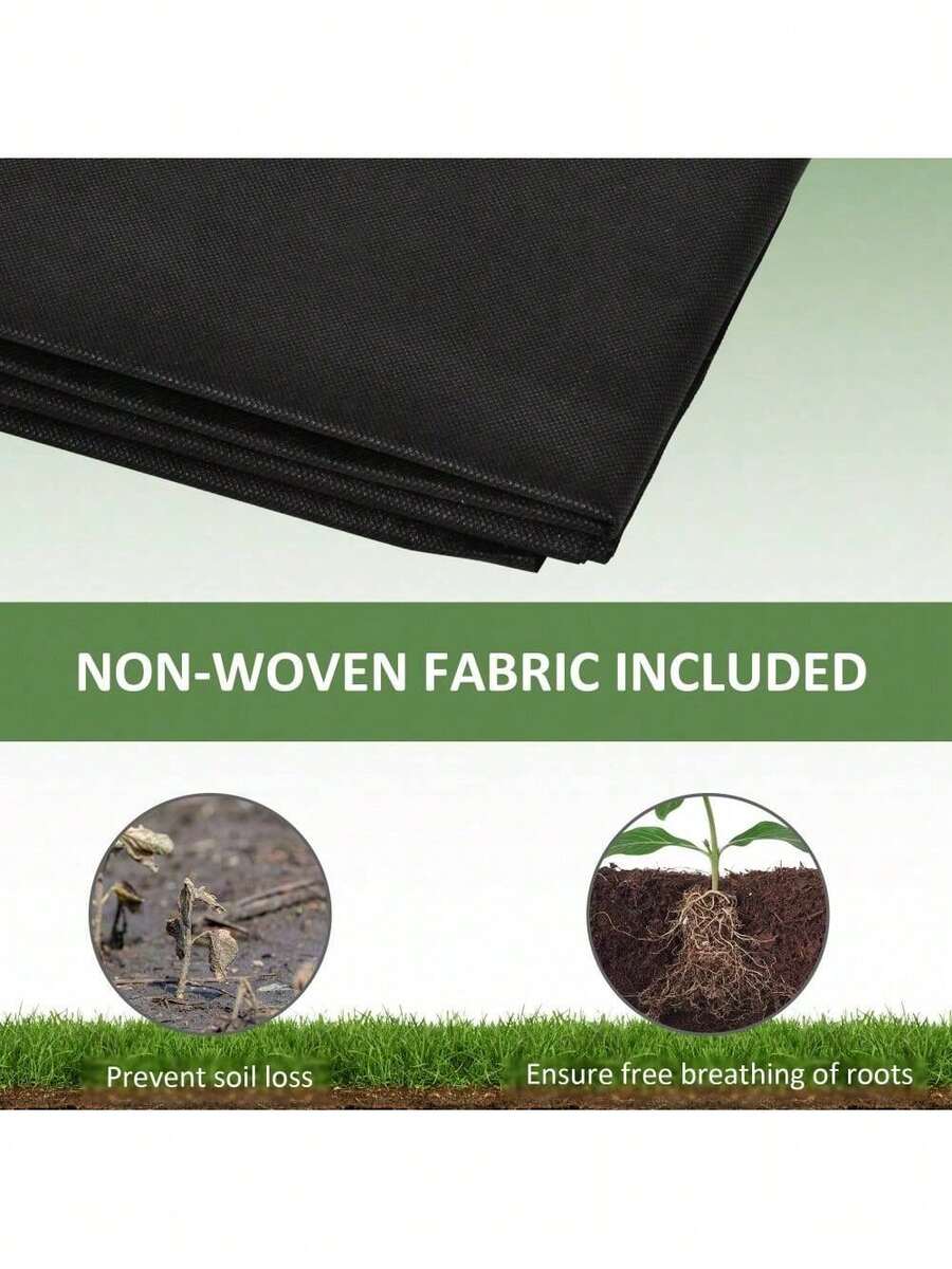 Kit de camas de cultivo elevadas de madera Outsunny de 8x2 pies, maceta