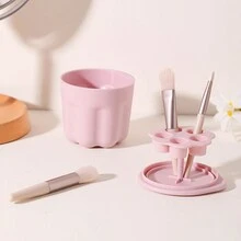 1pc Dụng cụ vệ sinh cọ trang điểm, Miếng rửa cốc, Dụng cụ vệ sinh, Tấm rửa, Dụng cụ làm đẹp, Cọ trang điểm, Giá phơi đồ - Nhiều màu - Xem 7