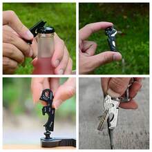 8 合 1 EDC 户外多功能工具登山扣、不锈钢螺丝刀、开瓶器、钥匙扣 - 彩色 - 查看 6