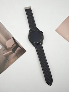 1 条真皮菱形磁扣表带，兼容 Apple Watch 8/7/SE/6/5/4/3/2/1，适合 22mm/38mm/40mm/41mm/42mm/44mm/45mm/49mm 表盘（不含手表） - 黑色 - 查看 6