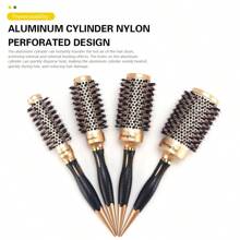 1 件金色锥形铝管陶瓷滚筒发梳、耐热空气造型刷，适用于蓬松卷发、发刷、梳子、美发工具、理发沙龙美容旅行必需品的美发产品和配件、返校、旅行度假必需品、女士发饰、刷子、发刷、边缘刷、刷头发、发梳、梳头发、顺发刷、球刷、迷你发刷、发刷套装、木梳、发刷、刷子、梳子、光滑后刷、发刷、边缘刷、刷头发、发梳、发刷套装、梳头发、迷你发刷、顺发刷、发刷、美发产品、美发工具、美发用品、护发、卷发刷、理发师、理发配件、美发设备、旅行必需品、发型、美发 - 彩色 - 查看 5