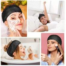 1/10/20/25/50/100/200 chiếc Băng đô làm sạch mặt dùng một lần bằng vải không dệt, Phụ kiện tóc để làm sạch mặt và tẩy trang, Thiết kế dây thun và khóa mép, Băng đô chăm sóc da, Làm đẹp, Sản phẩm chăm sóc da, Spa, Chăm sóc bản thân, Dụng cụ chăm sóc da, Chăm sóc mặt, Đồ dùng thẩm mỹ, Da, Rửa mặt, Chăm sóc da mặt - trắng - Xem 9