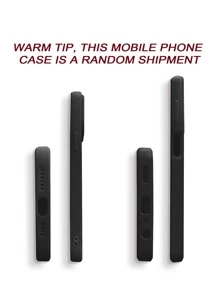 Étui de téléphone portable doux anti-chute avec bord droit perforé, peint, avec sangle de poignet en silicone noir attachée.