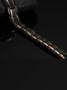 1 件可调节男士磁性手链，时尚高端个性化磁链手镯，流行时尚珠宝，圣诞节、新年、情人节节日礼物