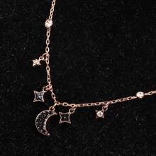 Swarovski DUO MOON 时尚百搭休闲项链 5429737 - 5429737 黑色 - 查看 6