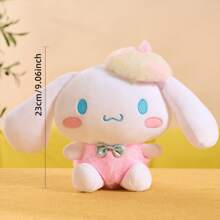 Miniso Juguete de peluche de Cinnamoroll Aurora de Sanrio de 23cm/9.06in teñido anudado, ultramacizo y colorido, muñeco de peluche de dibujos animados lindo para cumpleaños, Pascua, regalos de fiesta, Pachacco, Cinnamon Roll Plushy, Hello Kitty de peluche - Blanco - Ver 5