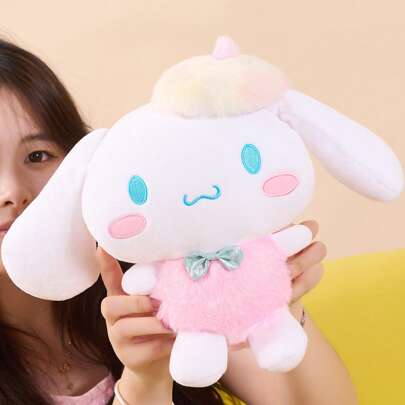 Miniso Sanrio Cinnamoroll Aurora Tie-Dye Plush Toy 23cm/9.06in Ultra-Soft & Colorful Cartoon Cute Stuffed Doll For Birthday, Easter, Party Favors Gift,Pachacco,Cinnamon Roll Plushy,Hello Kitty Stuffed