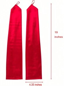 1 Cặp Găng Tay Satin Móc Ngón Tay Cho Nữ Dự Tiệc Opera Cưới Hỏi - Nhiều màu - Xem 5