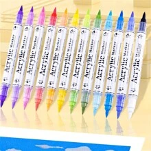30/60/84PCS Bút Đánh Dấu Acrylic Lỏng Trực Tiếp Hai Đầu Cho Tranh Đá Gỗ Vải Bố Nhựa Kim Loại Và Đá, Bút Đánh Dấu Acrylic Cho Đồ Thủ Công DIY Làm Đồ Dùng Nghệ Thuật - Nhiều màu - Xem 7