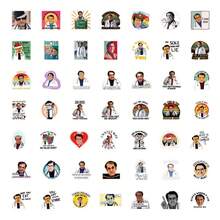 53 miếng dán Dr Now bằng nhựa vinyl thẩm mỹ dùng cho sổ lưu niệm, nhật ký, máy tính xách tay, cản xe, ván trượt, bình nước, máy tính, điện thoại, phim hoạt hình, mũ bảo hiểm, nhãn dán và đề can ô tô - Nhiều màu - Xem 3