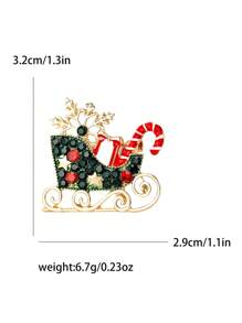Christmas Elk Brooch For Women Garland Brooch Christmas Tree Brooch Hat Brooch Snowflake Brooch Santa Claus Brooch Bear Brooch Glove Brooch Boots Brooch Bell Brooch Sleigh Brooch Cane Brooch Snowman Brooch Sock Brooch Party Banquet Jewelry Accessory Gift - Christmas - View 21
