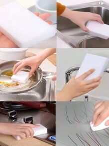 Kit Esponja Mágica de Melamina Bucha Limpa Pesado Importada