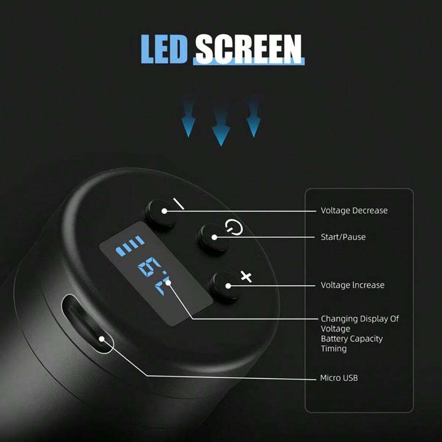 DONGYUNTATTOO Tattoo Kit Wireless Tattoo Machine Kit Complete Rotary