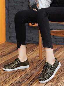 女士时尚休闲乐福鞋，舒适一脚蹬时尚鞋 - 彩色 - 查看 7