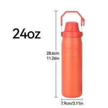 1 cốc thủy tinh bằng thép không gỉ cá nhân 24oz, hình ảnh/logo/tên/văn bản tùy chỉnh Chai nước uống cà phê lạnh cách nhiệt có cốc di động trên ô tô Cốc du lịch đa năng, thích hợp cho đồ uống nóng và lạnh, có thể tái sử dụng, làm quà tặng cho gia đình, bạn bè, những người thân yêu Quà tặng độc quyền Halloween và Giáng sinh dành cho - Tùy chỉnh văn bản - Xem 4