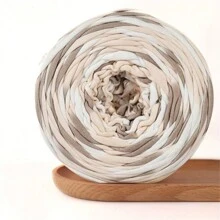 Section Dyed T-Shirt Yarn, 300g/Set, 109.36 Yds, Mixed Colors, Polyester, DIY Craft Ribbon Yarn - Suitable For Blankets, Cushions, Dolls, Throw Pillows, Knitting And Crochet Supplies