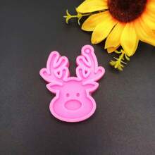 圣诞系列驯鹿先生硅胶模具DIY驯鹿背包挂件水晶环氧树脂模具钥匙扣装饰