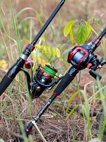 SOUGAYILANG 1.8m-2.1m Fishing Rod, Spinning/casting, Portable Travel 4 Sections Ultralight Carbon Fiber Eva Handle Fishing Tackle