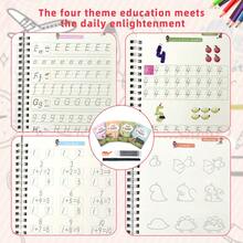 Bộ 4 quyển vở bài tập giáo dục sớm cho trẻ em, bao gồm bảng chữ cái tiếng Anh, từ ngữ, số, phép cộng và trừ, vẽ, kèm 1 bút bi, 4 bút thay thế và bút màu ngẫu nhiên - Quà tặng cho trẻ em vào dịp Giáng sinh, Lễ tạ ơn, Năm mới - Nhiều màu - Xem 4